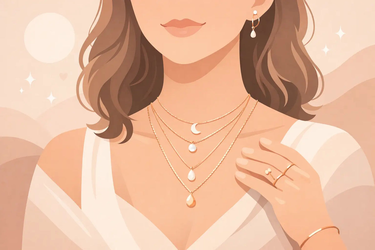 How to Layer Dainty Jewelry Beautifully