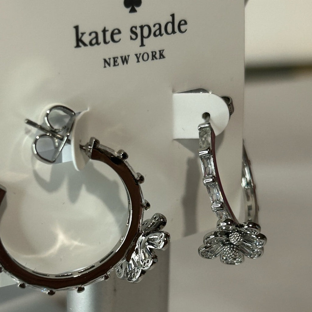 Kate Spade silver hoops earrings