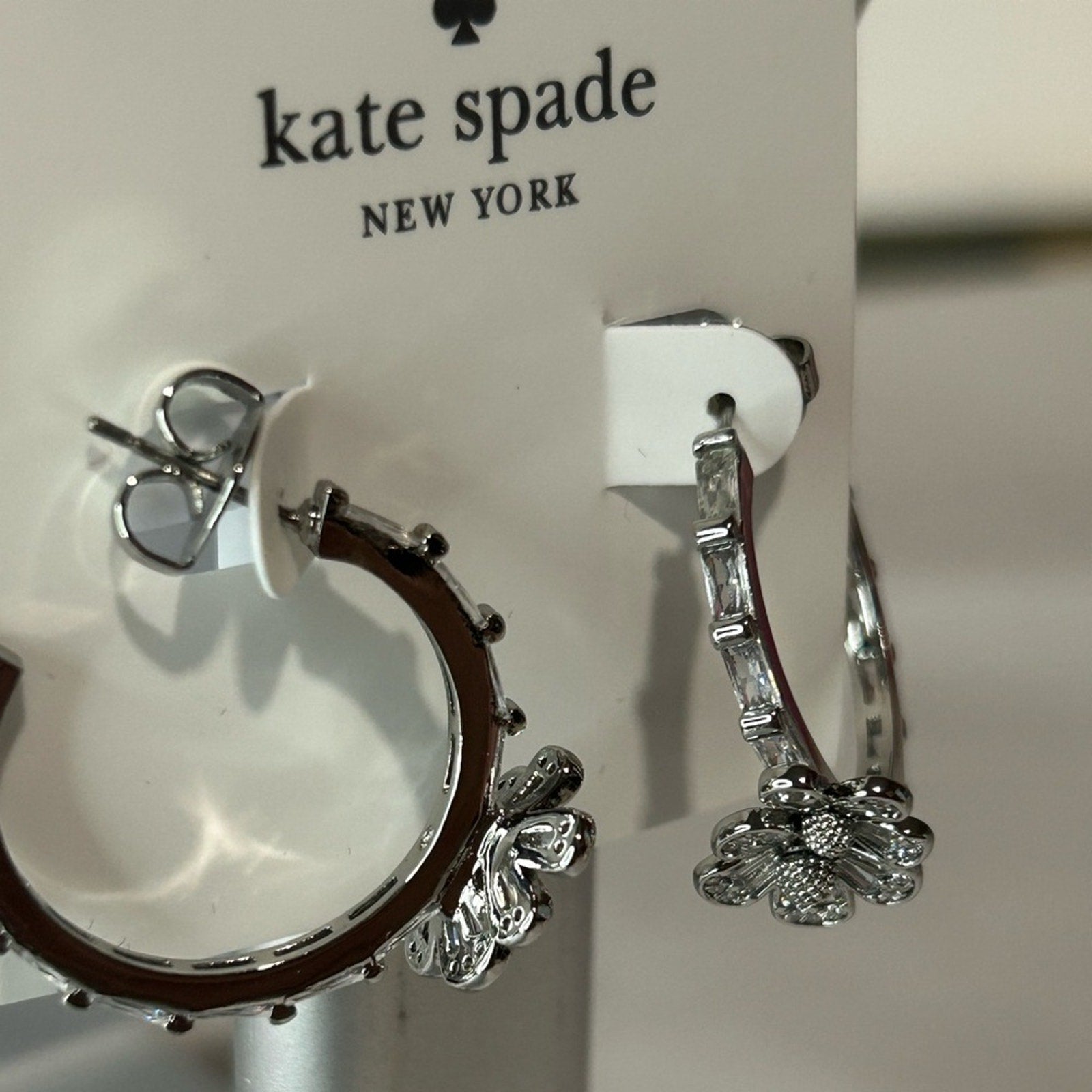 Kate Spade silver hoops earrings