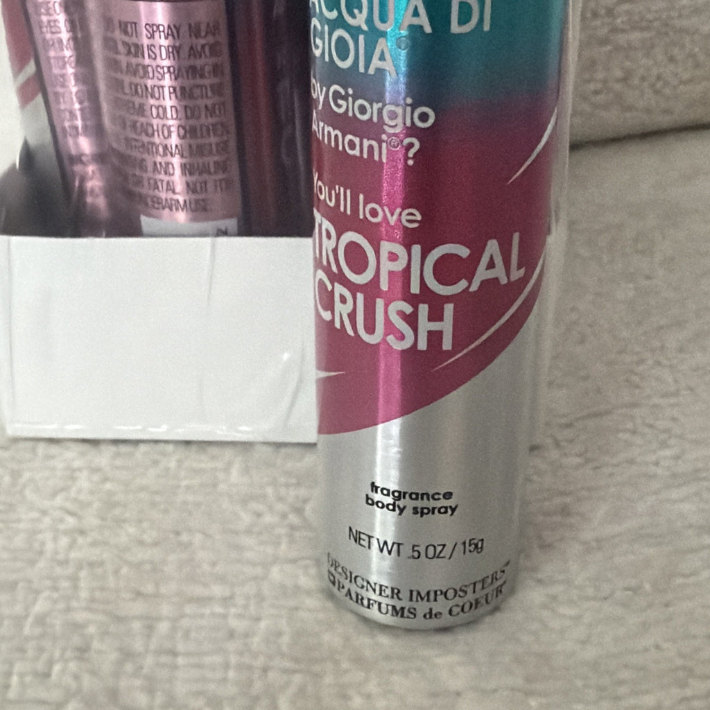 Designer Imposters TROPICAL CRUSH Body Spray NEW Travel Size 0.5 oz Lot 6