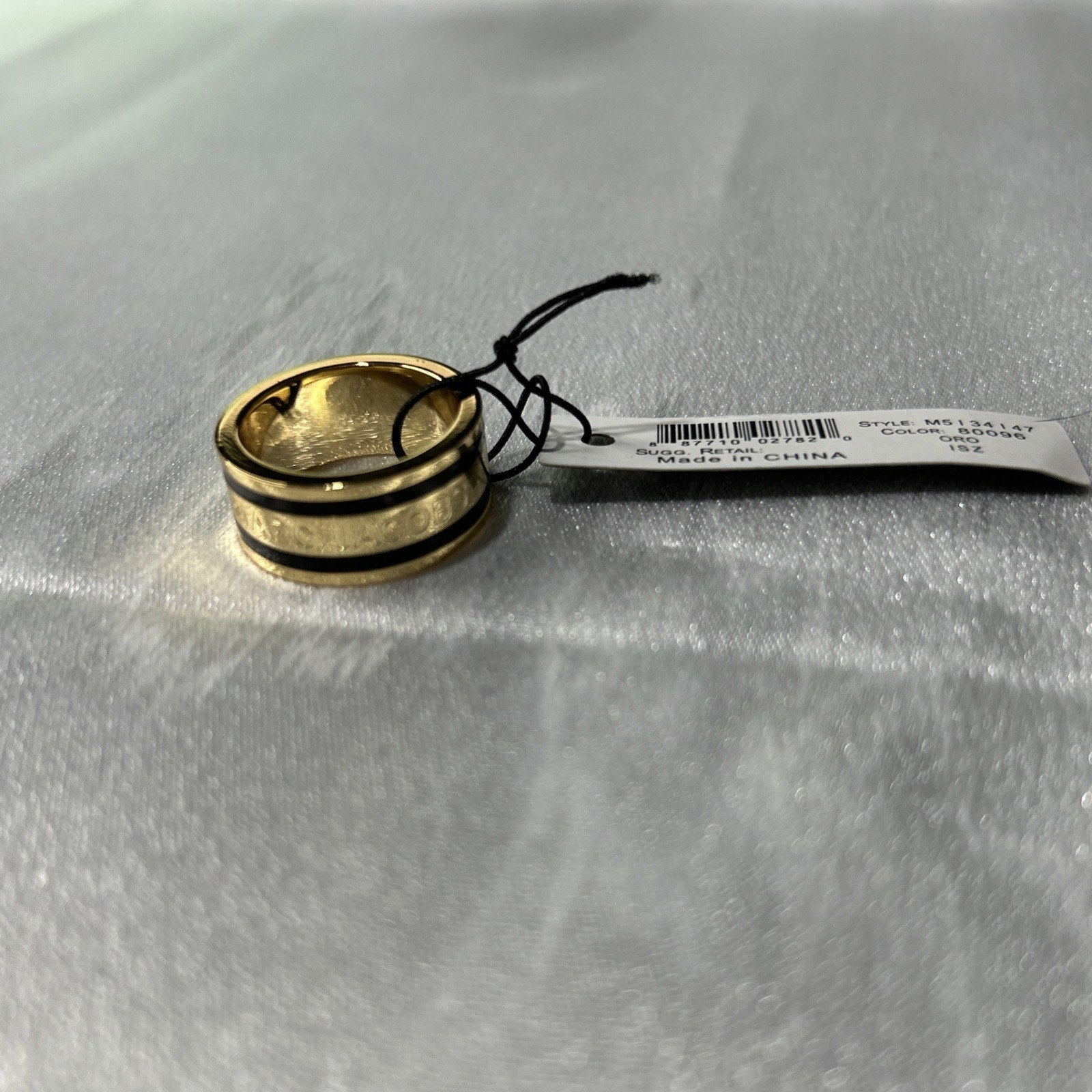 Marc Jacob’s Black and Gold Ring size 6