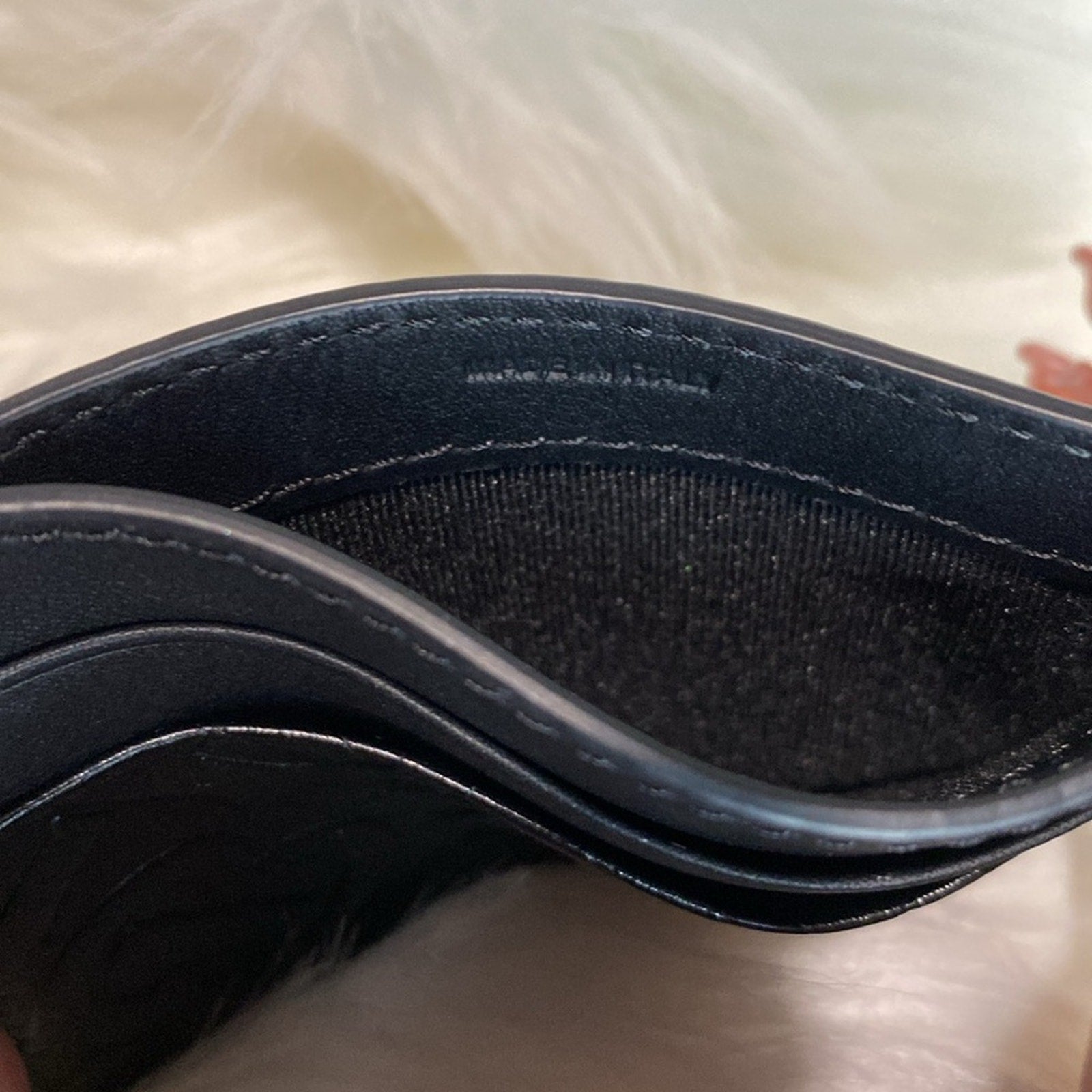 NWOT Burberry black card holder