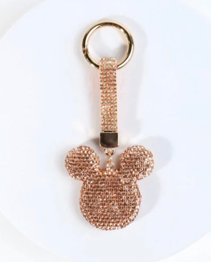 Gold fashion bag charm