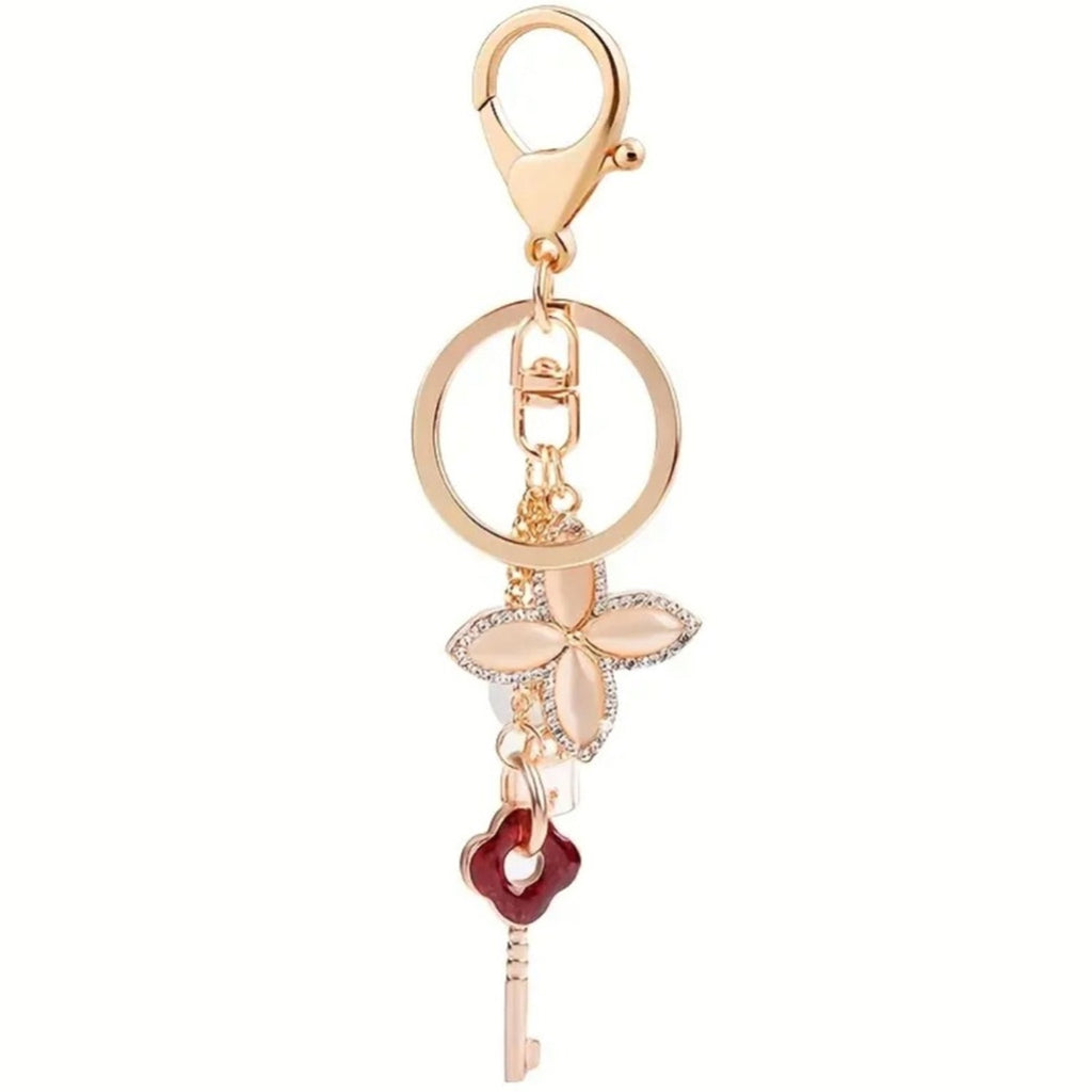 Brand new bag charm clover, key and lock