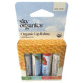 Sky Organics Organic Lip Balms w/ Beeswax 4-Pack