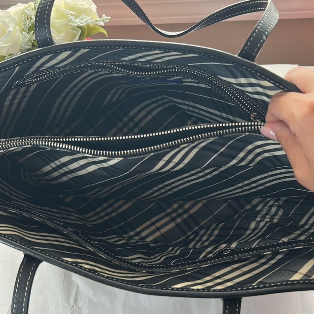Good used Burberry  Blue Label tote black bag
