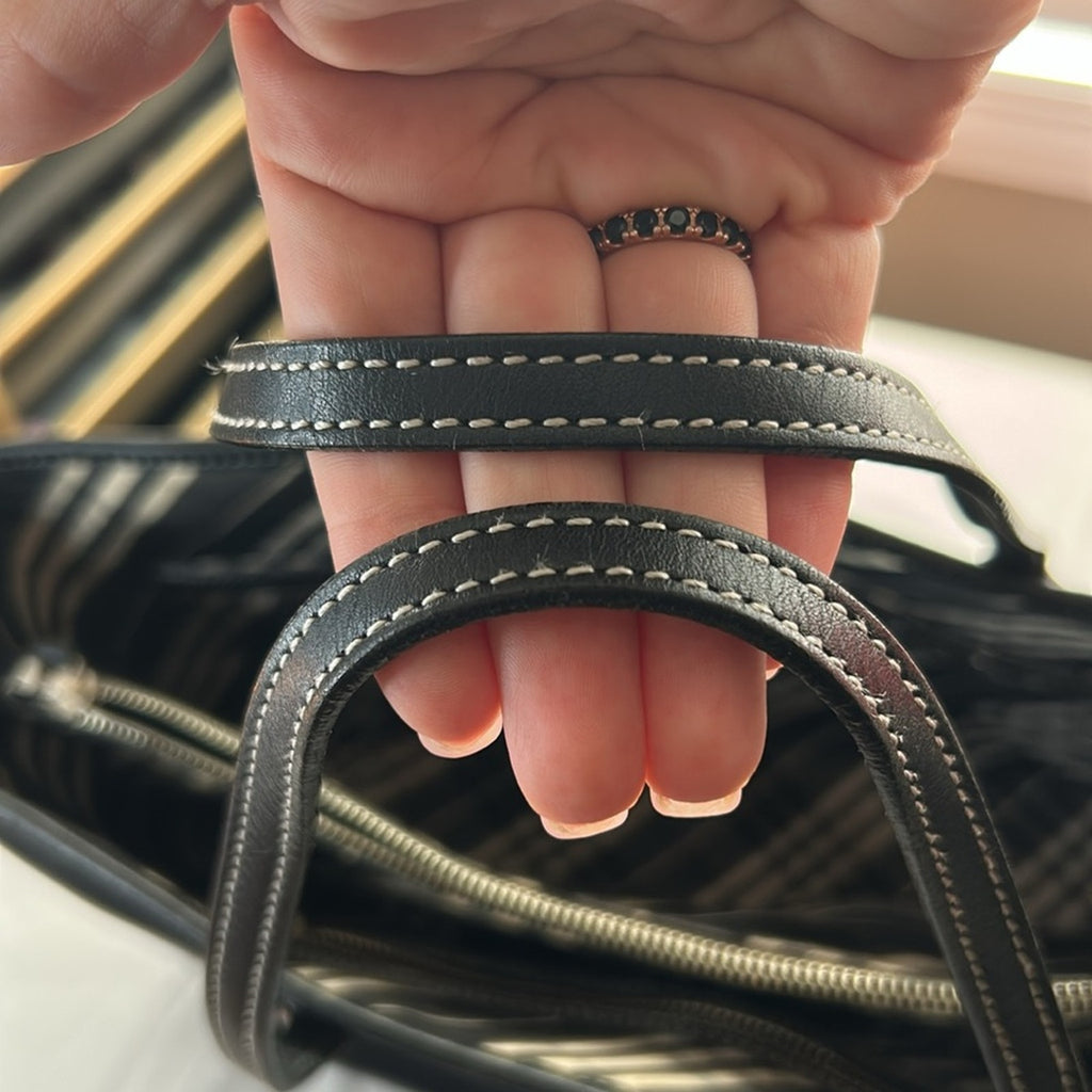 Good used Burberry  Blue Label tote black bag