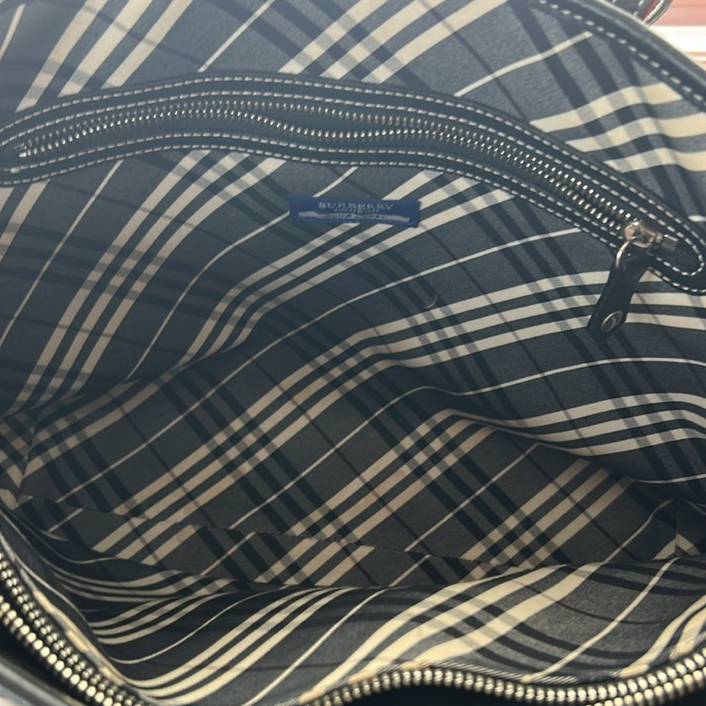 Good used Burberry  Blue Label tote black bag