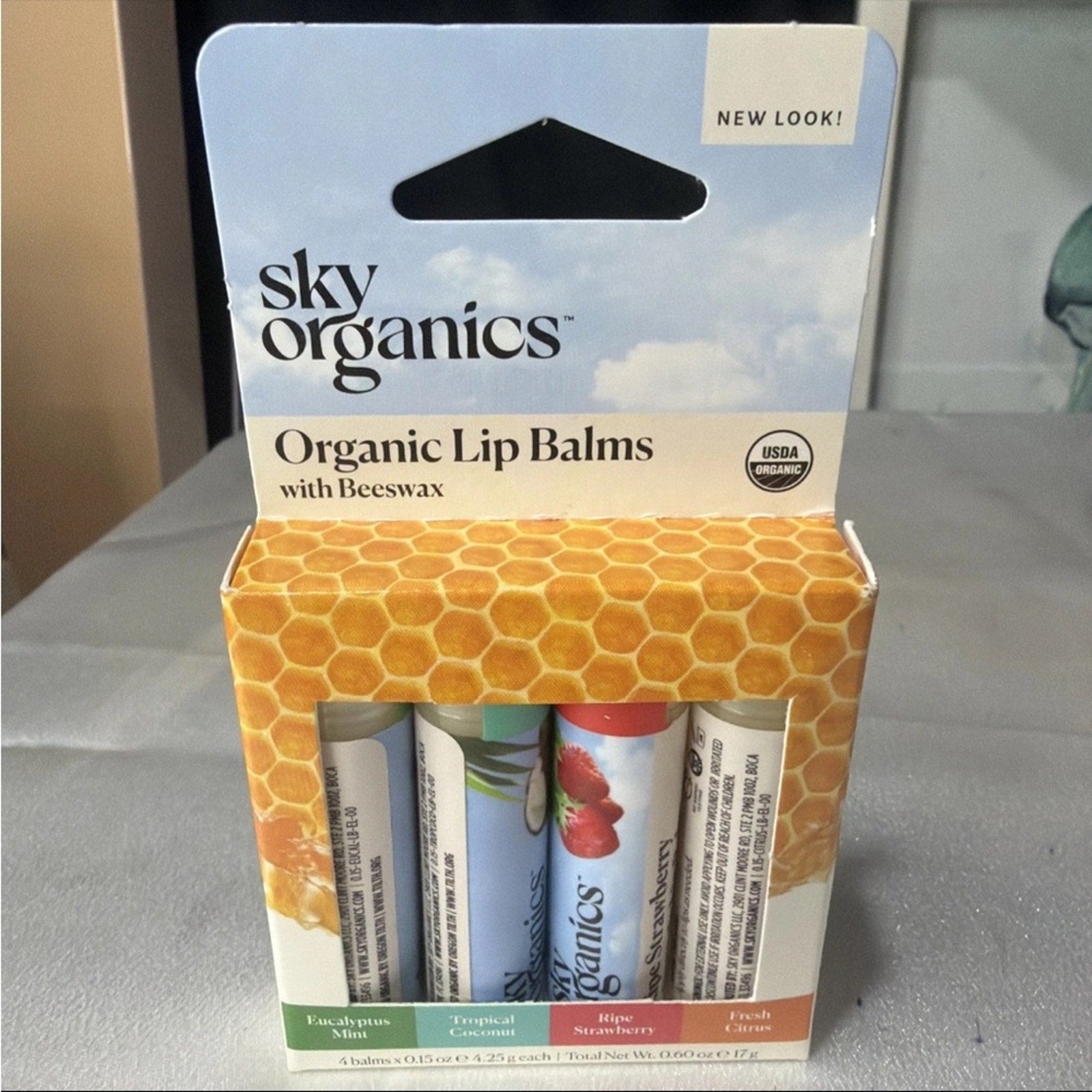 Sky orgánics lip balms