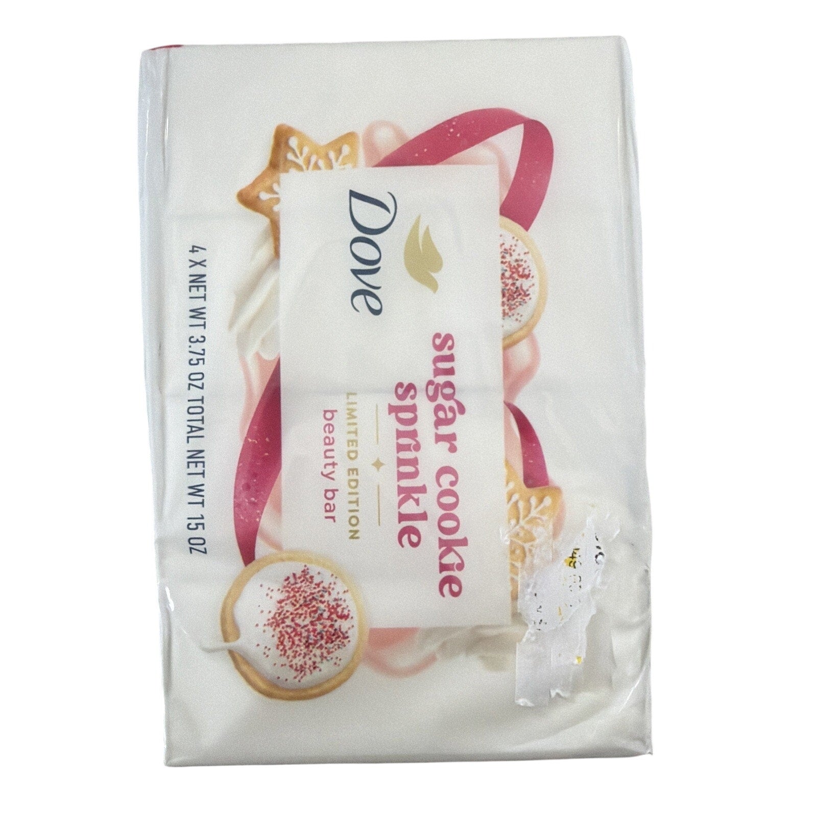 Dove Lot Of 4 Limited Edition Beauty Bar Soap - Sugar Cookie Sprinkle