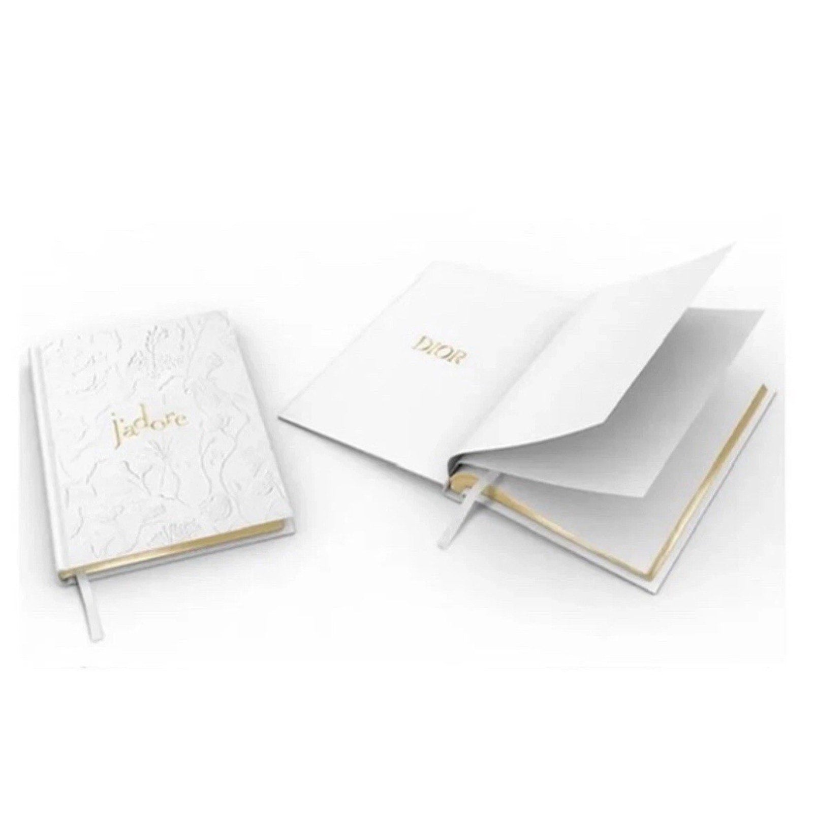 Dior Beauty J'adore Floral Embossed Notebook Journal White Blank Novelty GWP New
