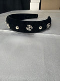 Black velvet cc headband