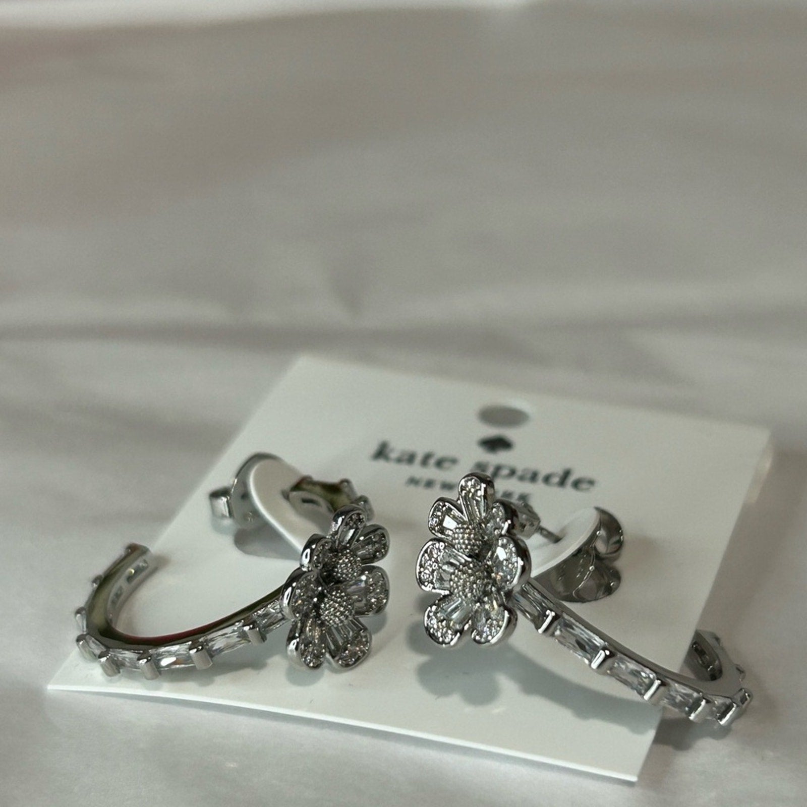 Kate Spade silver hoops earrings