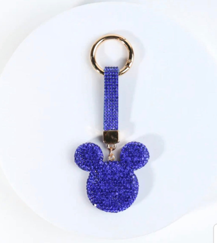 Blue fashion bag charm