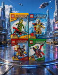 Set of 4 boxes of Legos