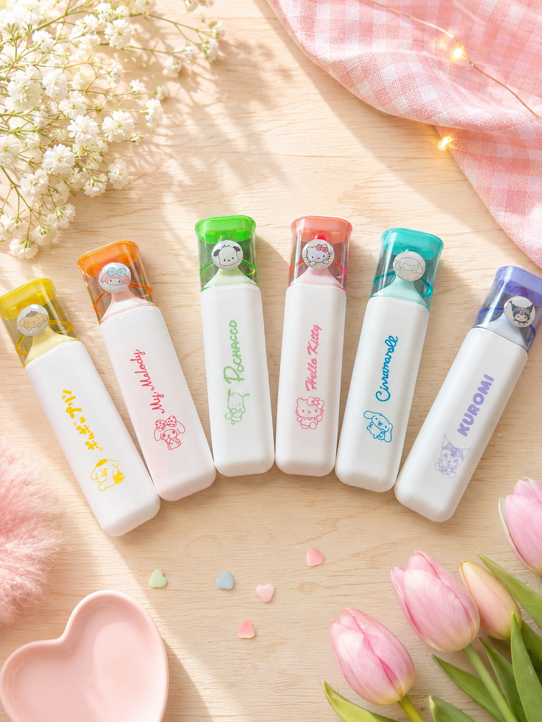 Bundle of highlighters and bangle