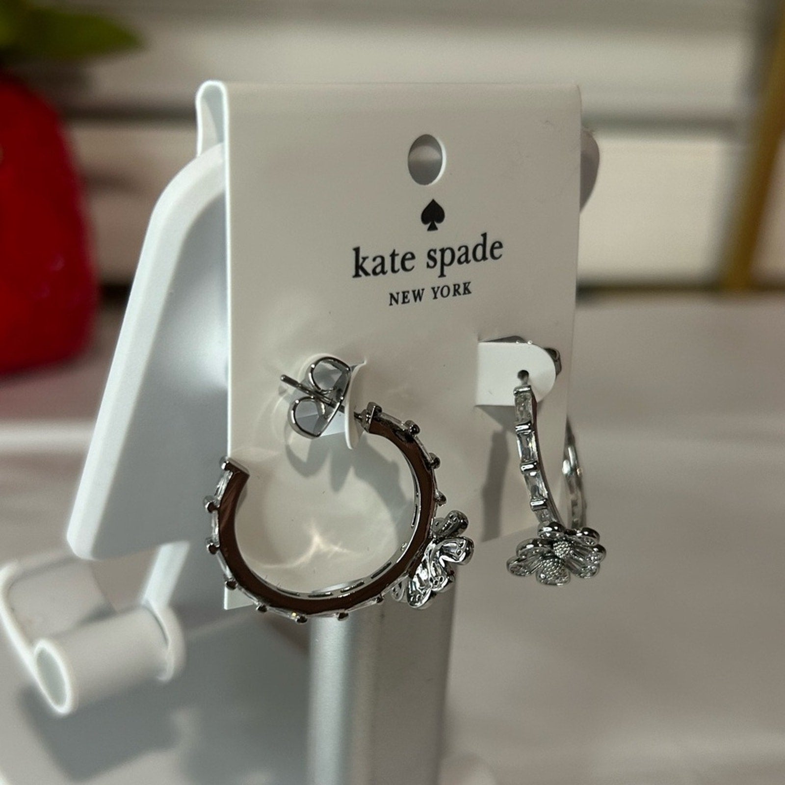 Kate Spade silver hoops earrings