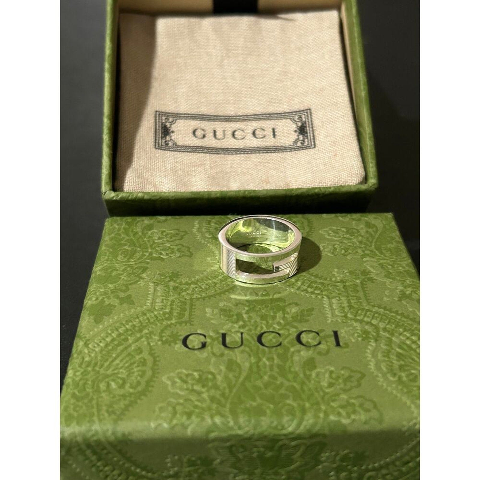 Gucci ring size 7.25. 925 silver