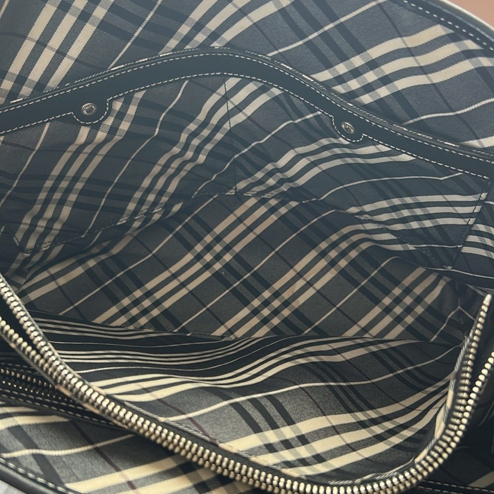 Good used Burberry  Blue Label tote black bag
