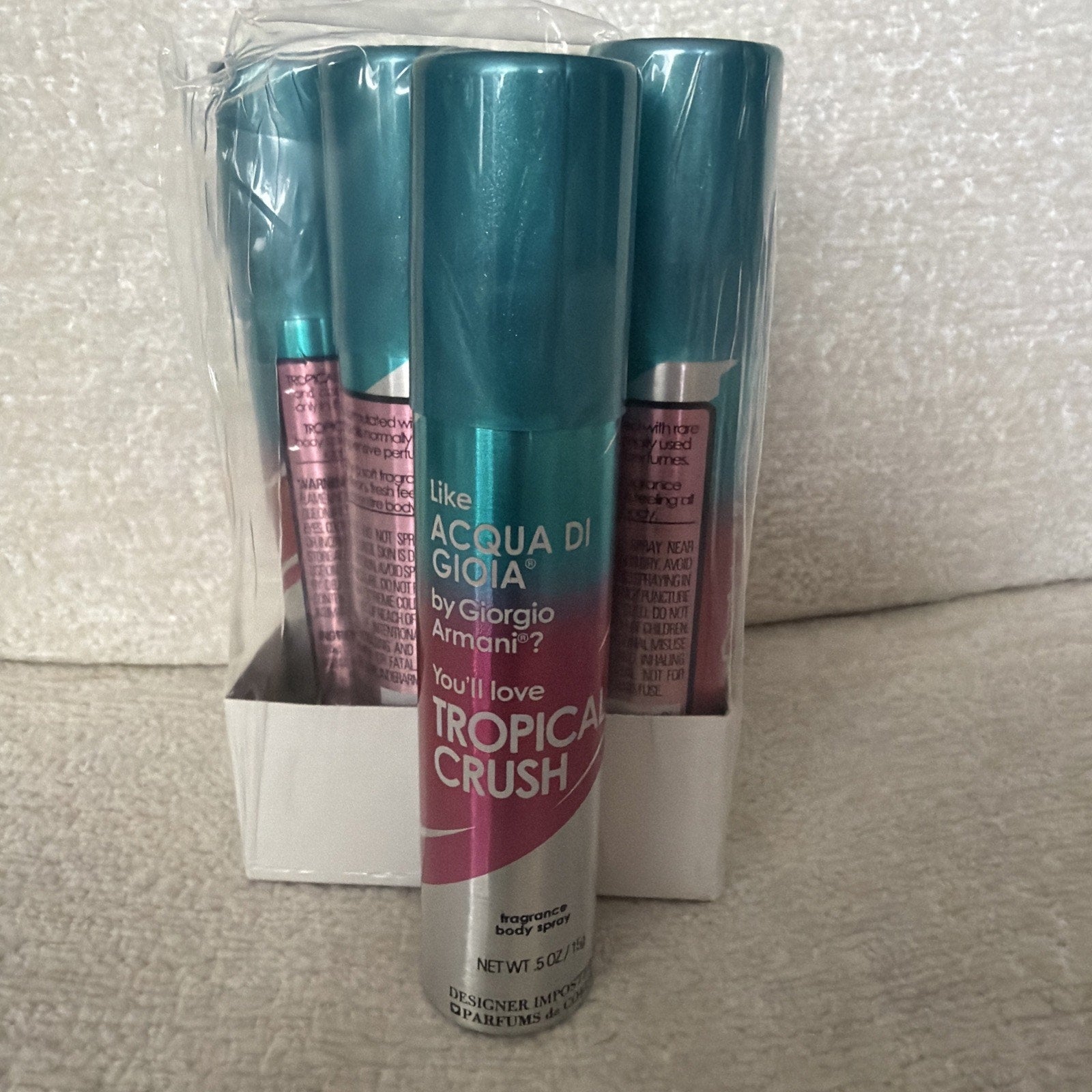 Designer Imposters TROPICAL CRUSH Body Spray NEW Travel Size 0.5 oz Lot 6
