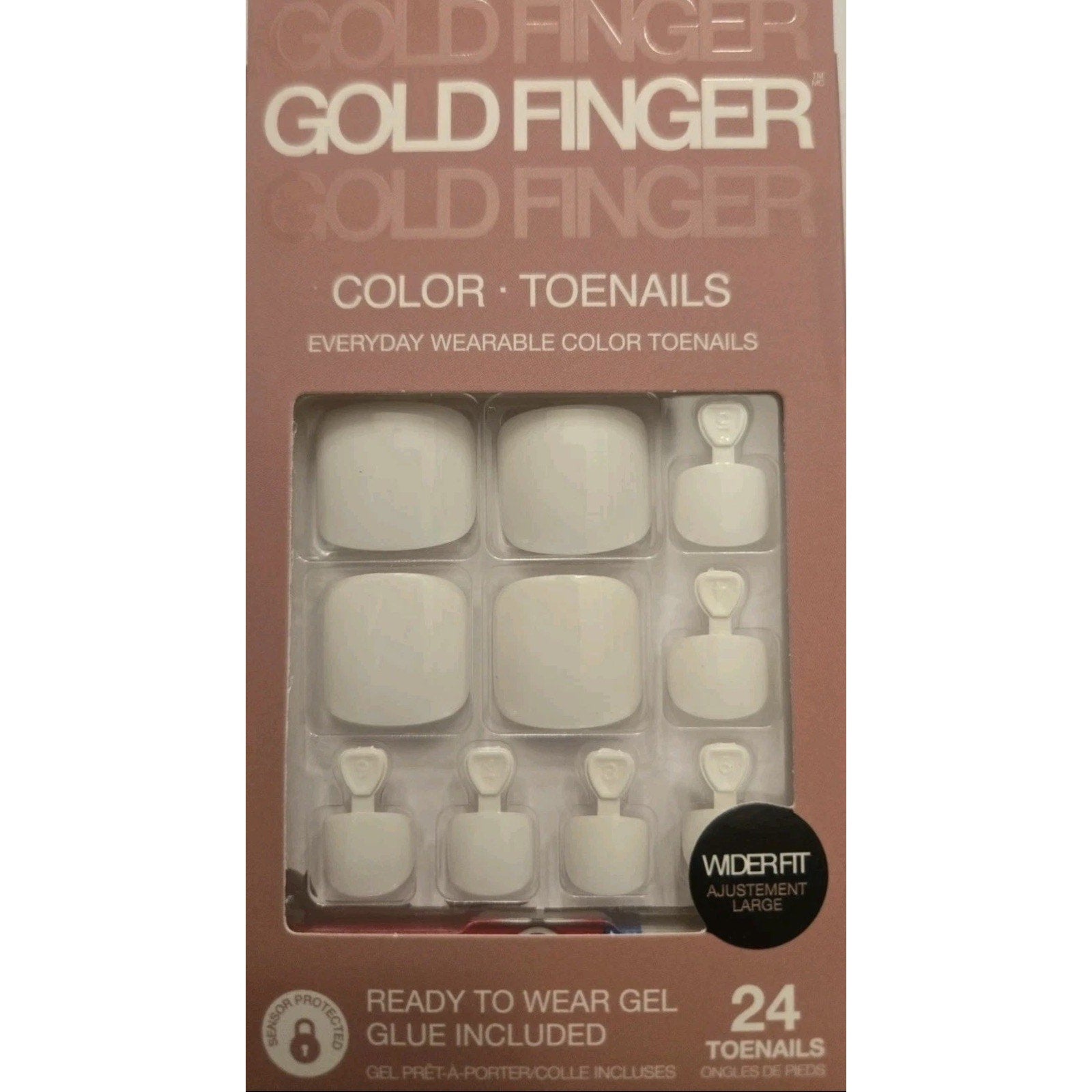 12 Boxes of White Toenails - 24 Toenails In Each Pack - GLUE INCLUDED