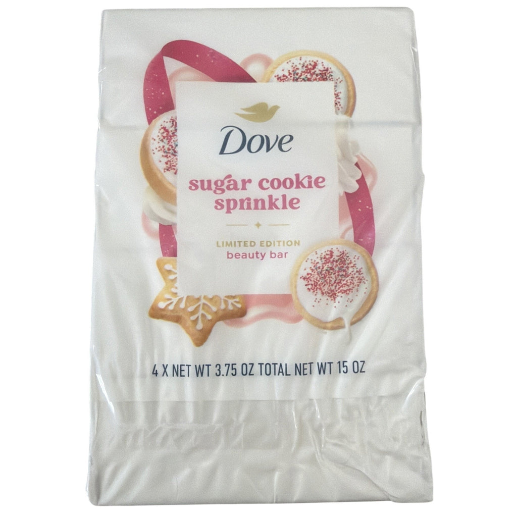 Dove Lot Of 4 Limited Edition Beauty Bar Soap - Sugar Cookie Sprinkle
