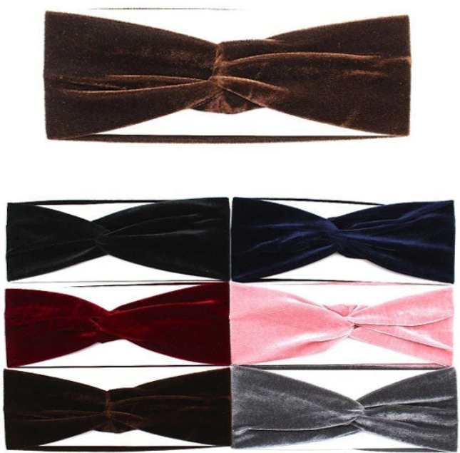 Headbands in velvet